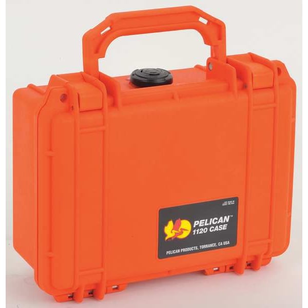 Pelican Case, 8-1/8 InLx6-9/16 InWx3-9/16 InD, Or - 1120