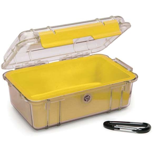 Pelican Micro Case, Yellow, 7.50 x 5.06 x 3.12 In - 1050