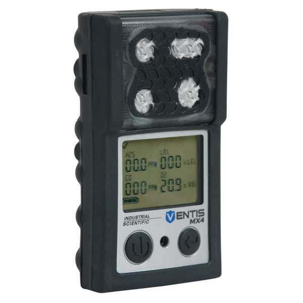 Industrial Scientific Ventis MX4 Multi-Gas Detector, IP66/IP67, Audible, Vibrating, Visual, LCD, 12 hr Battery Life - VTS-K1230-CPO