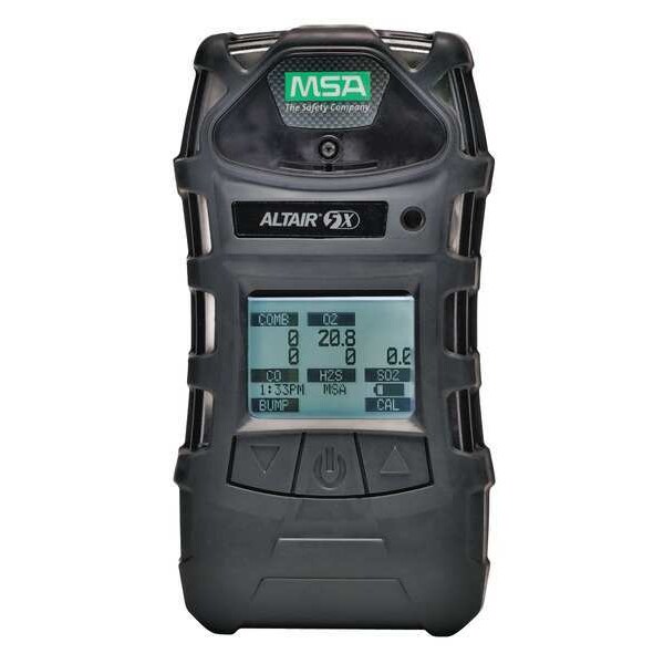 Msa Safety ALTAIR 5X Multi-Gas Detector, Audible, Vibrating, Visual, Monochrome, 20 hr Battery Life - A-ALT5X-ALKB100C020
