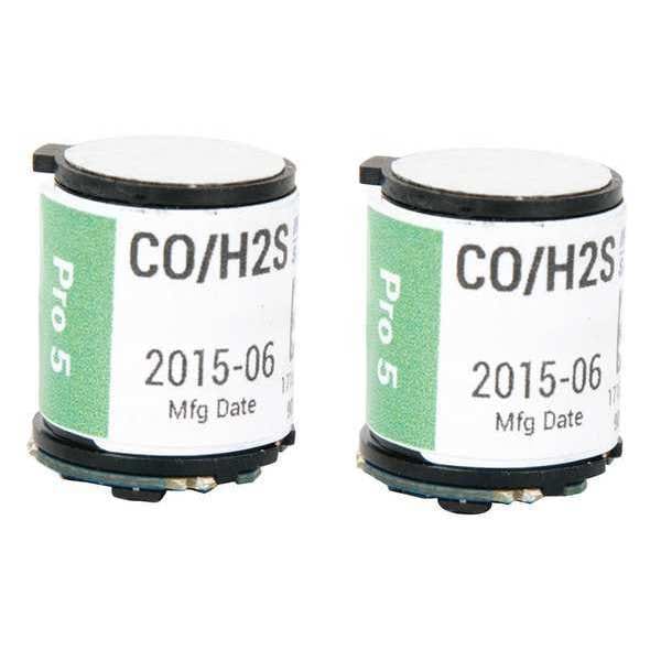 Industrial Scientific Large Replacement Dual Sensor, CO, H2S - 17156919