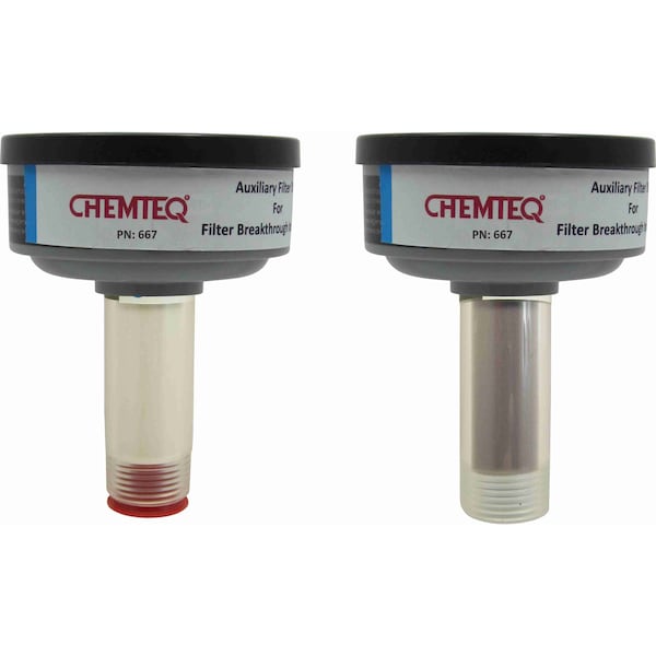 Chemteq Filter Change Indicator with With Auxiliary Filter Trap for Chlorine Dioxide Gas - 667