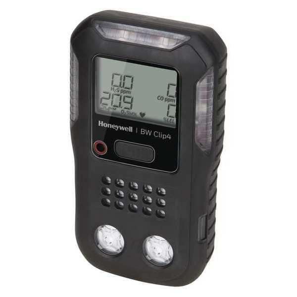 Honeywell Bw Multi-Gas Detector, Audible, Vibrating, Visual, LCD, 2 yr Battery Life - BWC4-B-B