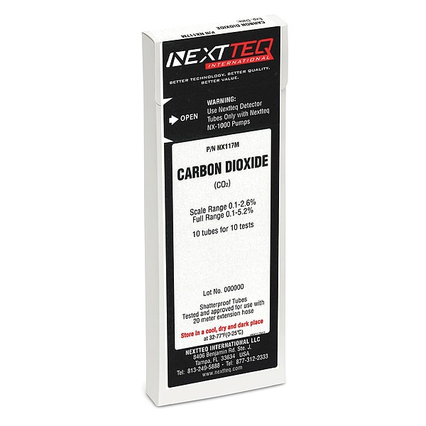 Nextteq Detector Tube, For Carbon Dioxide - NX117M