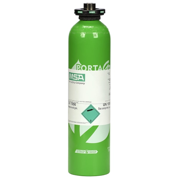 Msa Safety Cylinder, Calibration, Gas, 116 L, (NH3) - 10150611