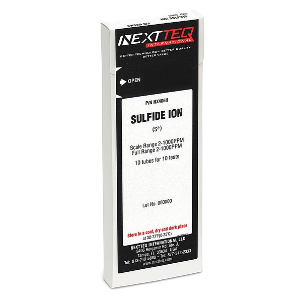 Nextteq Detector Tube, For Sulfide Ion, Glass - NX406H