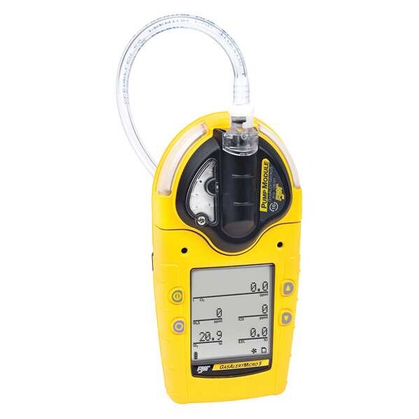 Honeywell Bw BW Micro 5 Multi-Gas Detector, Audible, Vibrating, Visual, LCD, 2 yr Battery Life - M5-XW0Y-R-P-D-Y-N-00