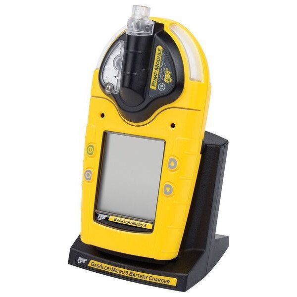 Honeywell Bw BW Micro 5 Multi-Gas Detector, Audible, Vibrating, Visual, LCD, 2 yr Battery Life - M5-XW0Y-R-P-D-Y-N-00