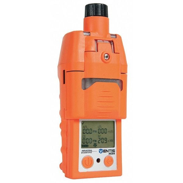 Industrial Scientific Ventis MX4 Multi-Gas Detector, IP66/IP67, Audible, Vibrating, Visual, LCD with Backlight - VTS-K1232111101