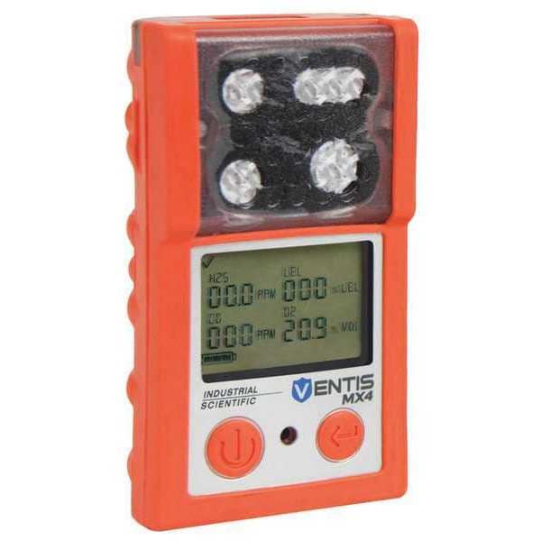 Industrial Scientific Ventis MX4 Multi-Gas Detector, IP66/IP67, Audible, Vibrating, Visual, LCD with Backlight - VTS-K1234101101
