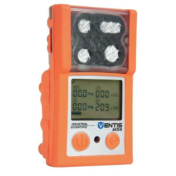 Industrial Scientific Ventis MX4 Multi-Gas Detector, IP66/IP67, Audible, Vibrating, Visual, LCD with Backlight - VTS-K1232101101