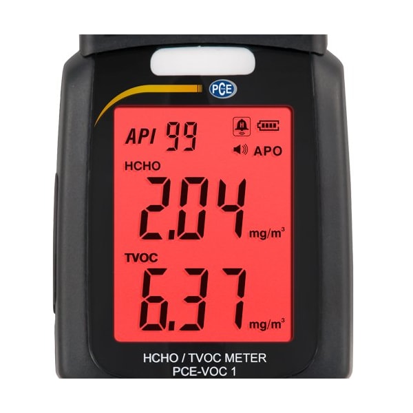 Pce Instruments VOC Gas Detector, TVOC Range: 0.00 to 9.99 ppm - PCE-VOC 1