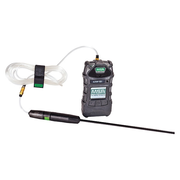 Msa Safety ALTAIR 5X Multi-Gas Detector, IP65, Audible, Vibrating, Visual, Monochrome, 20 hr Battery Life - 10116929