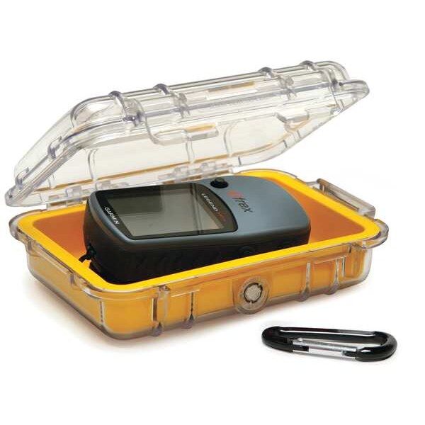 Pelican Micro Case, Yellow, 6.82 x 4.75 x 2.12 In - 1020-027-100