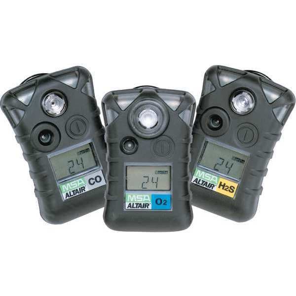 Msa Safety Single-Gas Detector, Audible, Visual and Vibrating, 2 yr Battery Life - 10092522
