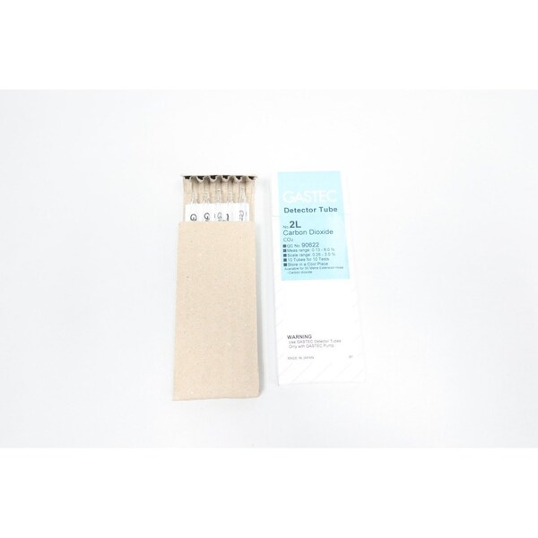 Gastec CARBON DIOXIDE DETECTOR TUBE GAS ANALYSIS Parts, 10PK - 2L 90622