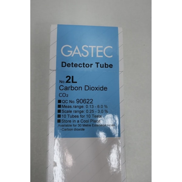 Gastec CARBON DIOXIDE DETECTOR TUBE GAS ANALYSIS Parts, 10PK - 2L 90622