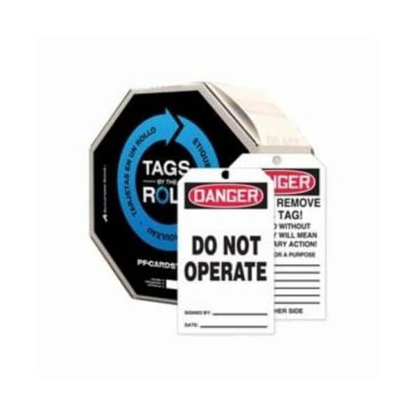 Nmc Danger Do Not Operate Tag, Danger, PF-Cardstock, 6-5/8 in Width, 3-5/8 in Height - TAR121