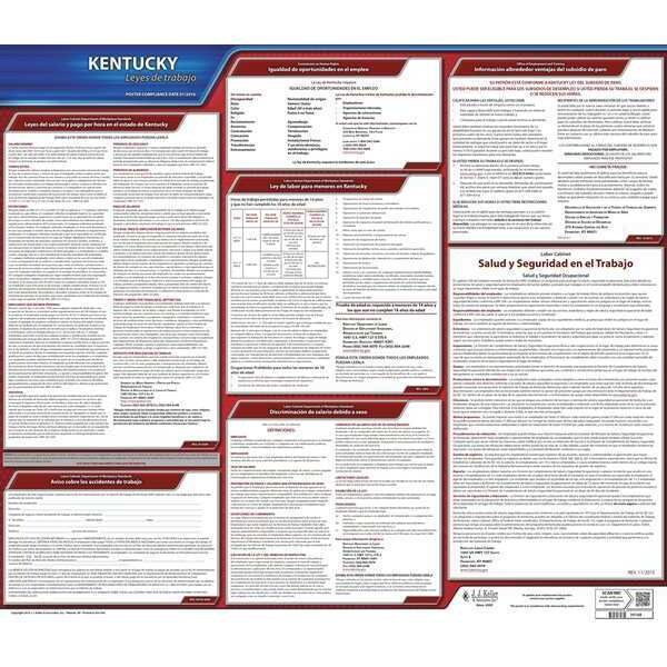 Jj Keller Labor Law Poster, State Labor Law, KY - 200-KY