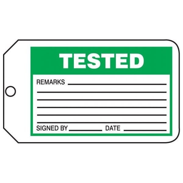 Accuform RP-Plastic, 8 in Width, 0.15 in Height, , 25 PK - MMT302CTP