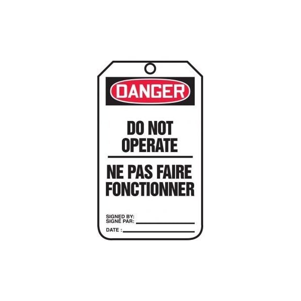 Accuform PF-Cardstock, 3-1/4 in Width, 1/4 in Height, , 25 PK - TCF176PTP