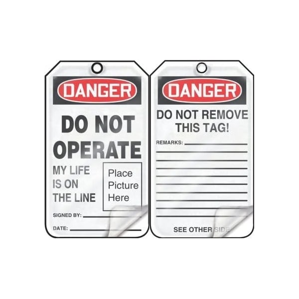 Accuform Caution, PF-Cardstock, 3-1/4 in Width, 1/4 in Height, , 25 PK - MDT027LCP