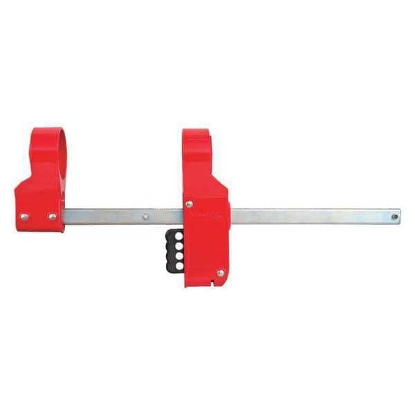 Master Lock Blind Flange Lockout, 3-1/2 to 12 in Pipe - S3923