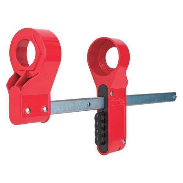 Master Lock Blind Flange Lockout, 3-1/2 to 12 in Pipe - S3923