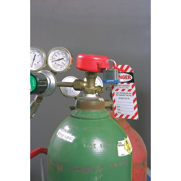 Brady Cylinder Tank Lockout, Fits Sz 1-1/4 Dia. - SD02M