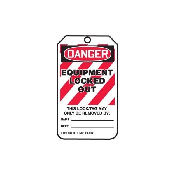 Accuform Danger, RP-Plastic, 3-7/8 in Width, 0.075 in Height, , 5 PK - MLT410PTM