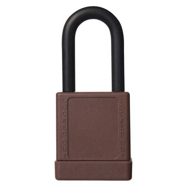 Zoro Select Lockout Padlock, KD, Brown, 2"H, PK6 - 48JT27