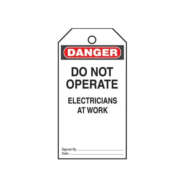Panduit Safety Tag, Vinyl, 3in Width, 5.75in Height - PVT-23-Q