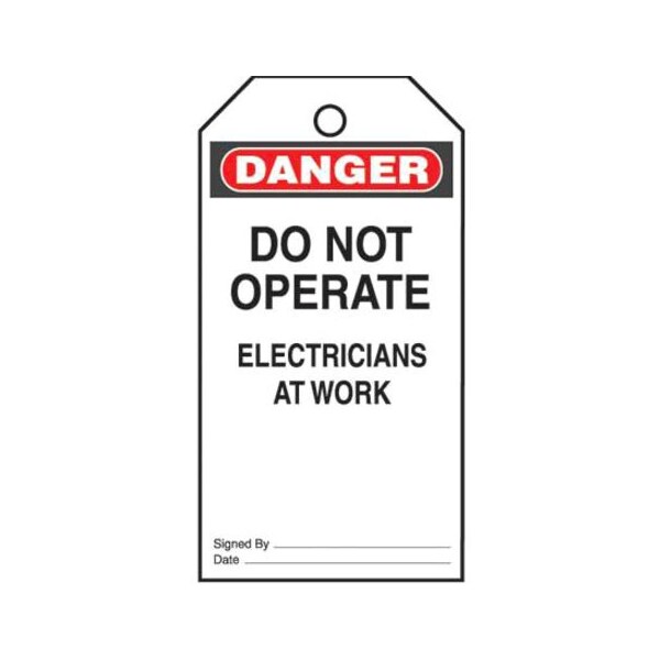 Panduit Safety Tag, Vinyl, 3in Width, 5.75in Height - PVT-23-Q
