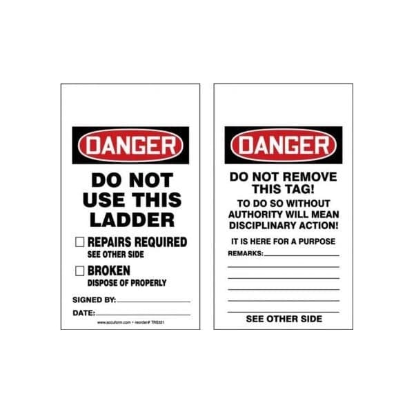 Accuform Adhesive Dura-Poly, 2-1/2 in Width, 0.025 in Height, , 5 PK - TRS331PTM