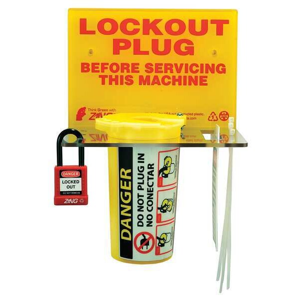 Zing Lockout Station, Filled, Elctrical, 10 In H - 7117