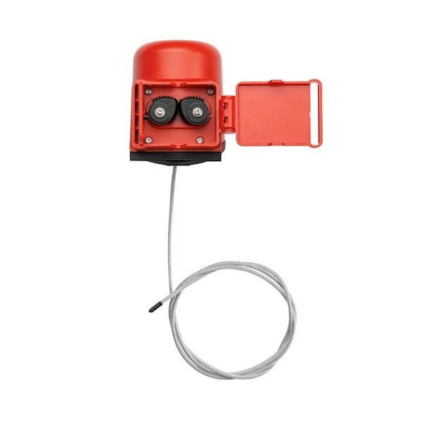 Brady No-Handle Valve Lockout with 3FT Cable for Ball and Gate Valves Red - 175644