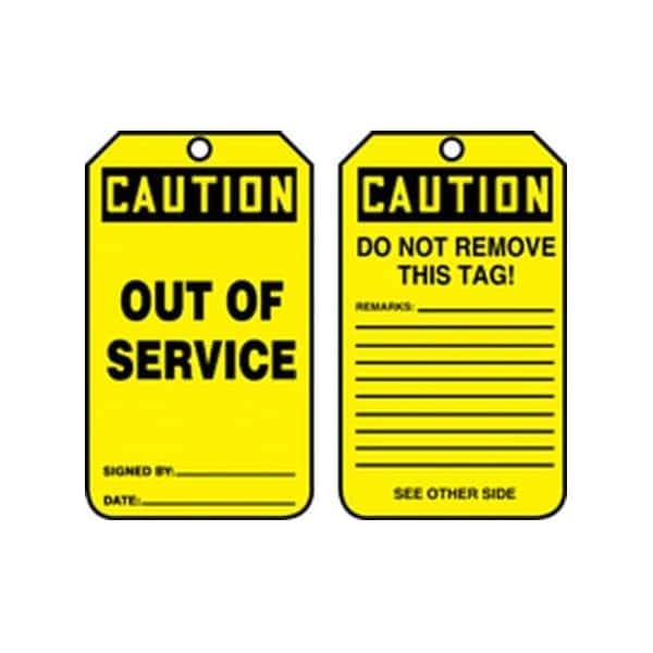 Accuform Danger, PF-Cardstock, 3-1/4 in Width, 1/4 in Height, , 25 PK - MDT652CTP