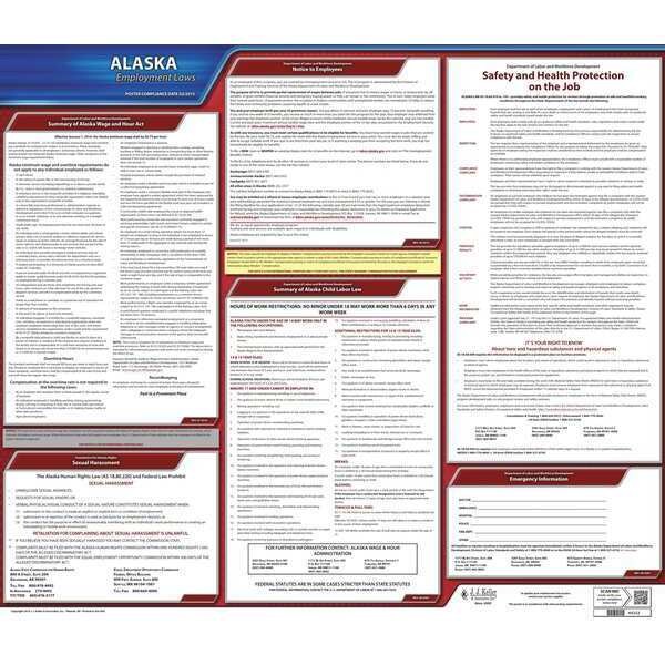 Jj Keller Labor Law Poster, State Labor Law, AK - 100-AK