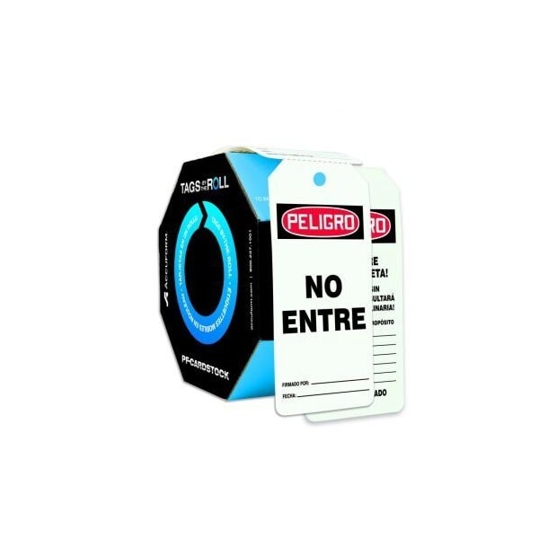 Accuform Danger, PF-Cardstock, 6-5/8 in Width, 3-5/8 in Height - SHTAR104