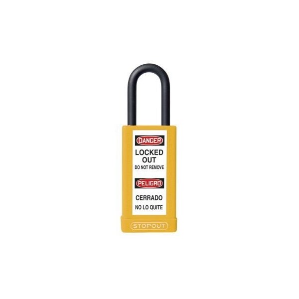 Accuform STOPOUT PLASTIC BODY ALUMINUM KDL716YL - KDL716YL