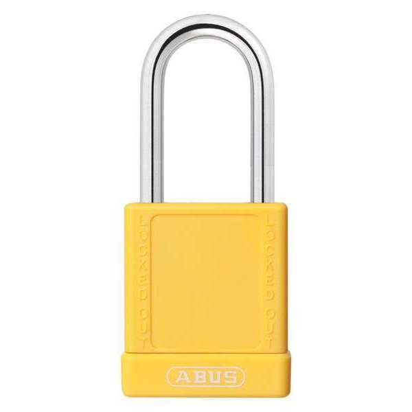 Abus Lockout Padlock, KA, Yellow, 1-3/4"H, PK6 - 19650