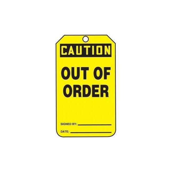 Accuform Danger, RP-Plastic, 3-7/8 in Width, 3/8 in Height, , 5 PK - MDT674PTM