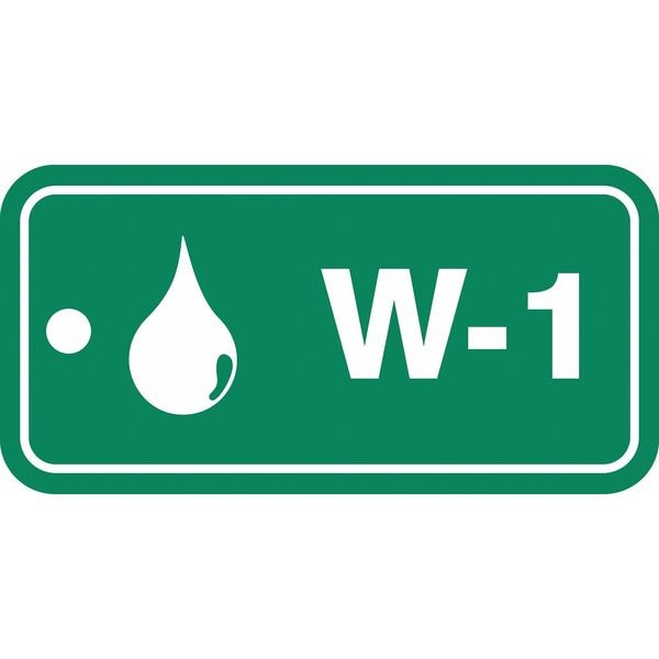 Accuform Energy Source ID Tag, No Header, Plastic, 3" Width, 1-1/2" Height, Write On Surface: No - TDF901VPE