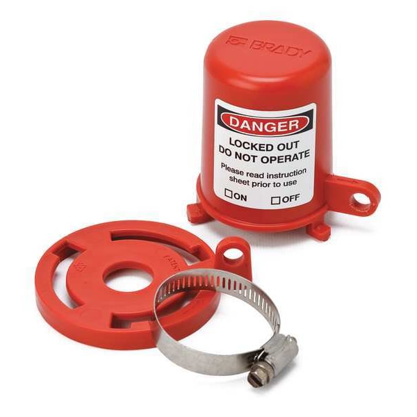 Brady Plug Valve Lockout, Fits 29/32 to 1-3/8In - 113232