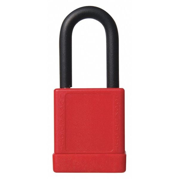 Zoro Select Lockout Padlock, Keyed Different, Aluminum w/ Hardened Steel Shackle, Standard, 2 in H, Pack of 6 - 48JR63