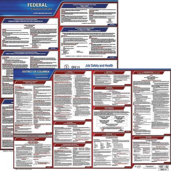 Jj Keller LaborLaw Poster, Fed/STA, DC, ENG, 20inH, 1yr - 100-DC-1