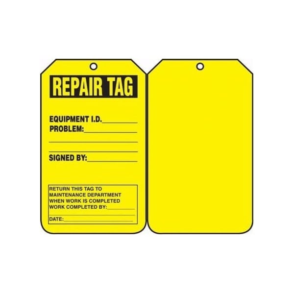 Accuform Danger, RP-Plastic, 3-1/4 in Width, 0.075 in Height, , 25 PK - TRS242CTP