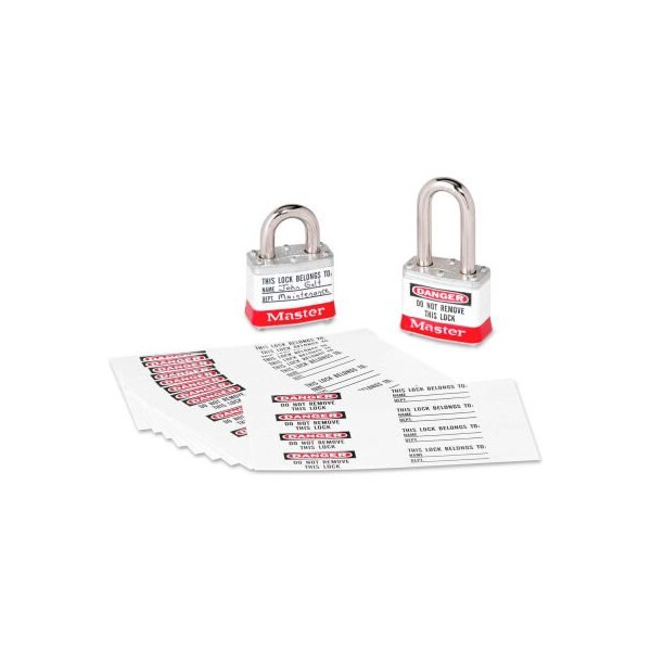 Master Lock Master Lock Lock Labels With Clear Laminate Overlabel, Pkg Qty 40,  - 461