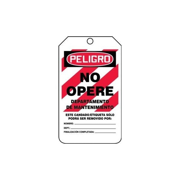 Accuform Danger, RP-Plastic, 3-1/4 in Width, 0.075 in Height, , 25 PK - SHMLT401CTP