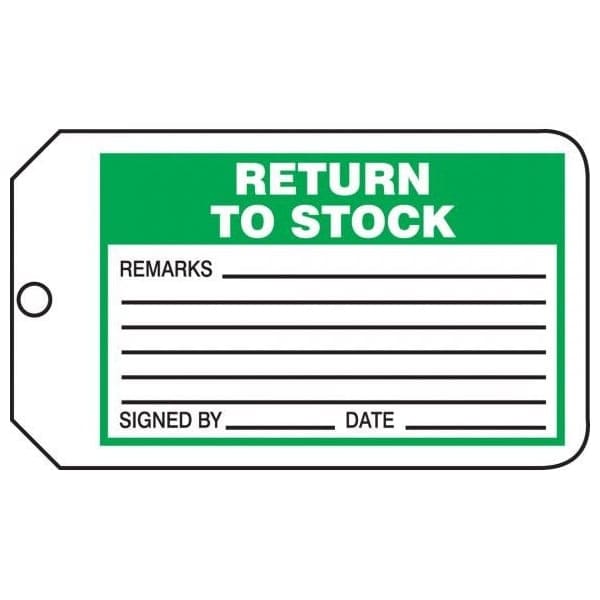 Accuform RP-Plastic, 3-1/4 in Width, 3/8 in Height, , 25 PK - MMT309PTP